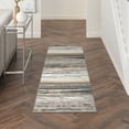thumbnail image 1 of Nourison Jubilant Modern Grey Beige 2'3" x 7'3" Area Rug (2x7), 1 of 7