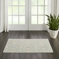 thumbnail image 1 of Nourison Jubilant Modern Moroccan Ivory/Blue 2' x 4' Area Rug, (2' x 4'), 1 of 9