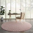 thumbnail image 1 of Nourison Jubilant Modern Moroccan Pink 8' x round Area Rug, (8' Round), 1 of 8