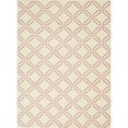 thumbnail image 1 of Nourison Jubilant Trellis Ivory/Pink 5'3" x 7'3" Area Rug, (5x7), 1 of 9