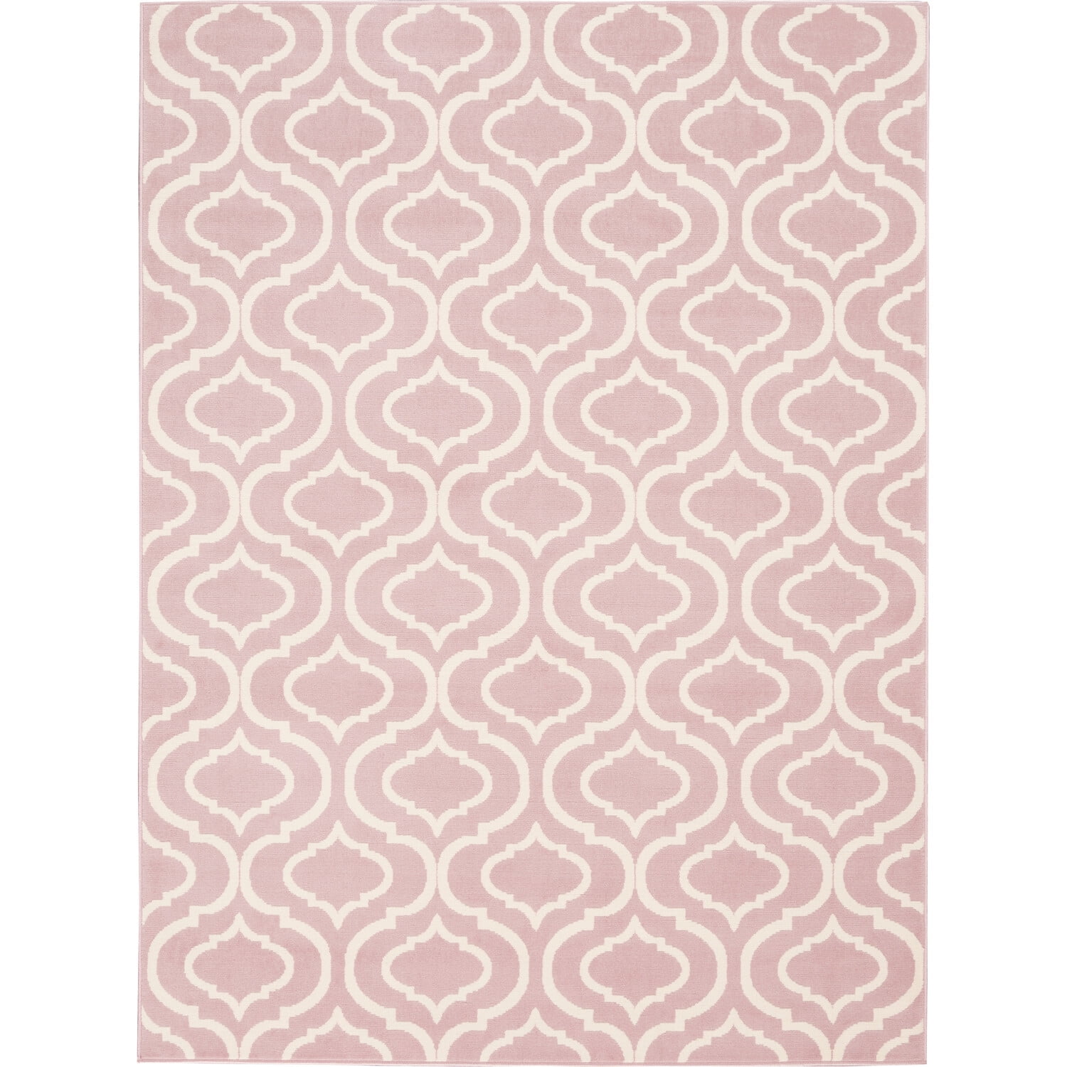 Elegant Pastel Pink 6' x 9' Reversible Hand-Knotted Area Rug