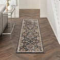 thumbnail image 1 of Nourison Juniper Floral Charcoal Multi 2'2" x 7'6" Area Rug, (2x8), 1 of 8