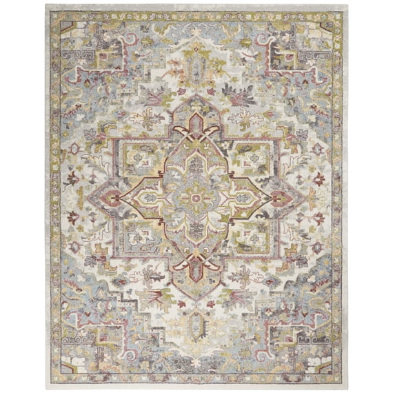 Nourison Juniper JPR04 Indoor only Area Rug - Ivory/Multi 7'10" x 9'10"