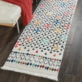 thumbnail image 1 of Nourison Kamala Boho Modern White 2'2" x 7'6" Area Rug, (8' Runner), 1 of 6