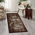 thumbnail image 1 of Nourison Karma Damask Latte 2'2" x 7'6" Area Rug, (2x8), 1 of 6