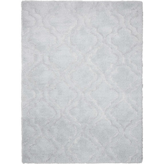 Nourison Ki30 Light & Airy KIT01 Light Gray Area Rug - 7'6 x 9'6