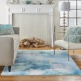 thumbnail image 1 of Nourison Le Reve Abstract Seafoam 5'3" x 7'3" Area Rug, (5x7), 1 of 8