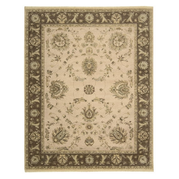 Nourison Legend Beige Area Rug LD02 3'9" x 5'9"