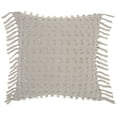thumbnail image 1 of Nourison Life Styles Cut Fray Texture Khaki Decorative Throw Pillow , 20" x 20", 1 of 5