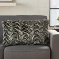 thumbnail image 1 of Nourison Life Styles Dark Grey Decorative Throw Pillow , 14" x 24", 1 of 5