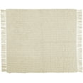 thumbnail image 1 of Nourison Life Styles Distressed Cream Decorative Throw Blanket , 50X60, 1 of 5