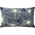 thumbnail image 1 of Nourison Life Styles Embroidered Flowers Navy 14" x 24" Throw Pillow Cover, 1 of 6