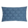 thumbnail image 1 of Nourison Life Styles Erased Velvet Navy 14" X 24" Throw Pillow, 1 of 5