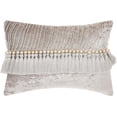thumbnail image 1 of Nourison Life Styles Grey Decorative Throw Pillow , 14" x 20", 1 of 2