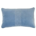 thumbnail image 1 of Nourison Life Styles Hand Stitched Stripe Blue Decorative Throw Pillow , 12"X20", 1 of 5