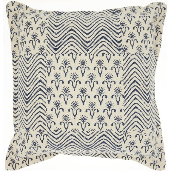 Nourison Life Styles Indigo Decorative Throw Pillow , 20" x 20"