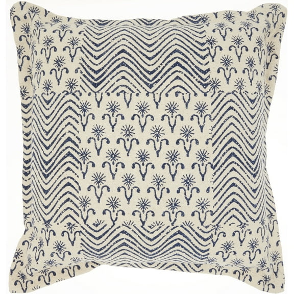 Nourison Life Styles Indigo Decorative Throw Pillow , 20" x 20"