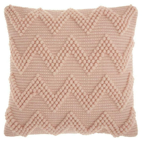 Nourison Life Styles Large Chevron Decorative Throw Pillow, "20 x 20", Rose