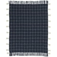 thumbnail image 1 of Nourison Life Styles Navy Decorative Throw Blanket , 50" X 60", 1 of 5