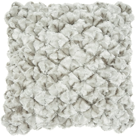 Nourison Life Styles Silver Decorative Throw Pillow , 20" x 20"