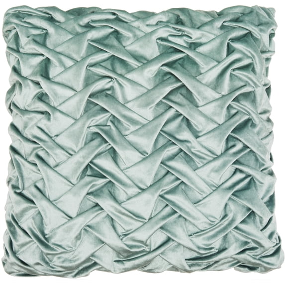 Nourison Life Styles Solid Celadon Decorative Throw Pillow , 22" x 22"