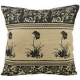 thumbnail image 1 of Nourison Life Styles Three Black Flowers Throw Pillow, Natural, 20" x 20", 1 of 3