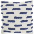 thumbnail image 1 of Nourison Life Styles Tuffed Lines Blue Ink 18" x 18" Throw Pillow, 1 of 6