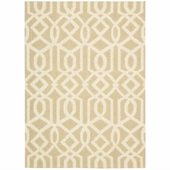 Nourison Linear Sand Ivory Area Rug