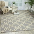 thumbnail image 1 of Nourison Linear Trellis Light Blue 5' x 7' Area Rug, (5x7), 1 of 5