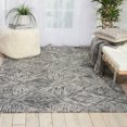 thumbnail image 1 of Nourison Linked 3'9" x 5'9" Charcoal Modern Indoor Rug, 1 of 9
