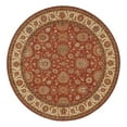 thumbnail image 1 of Nourison Living Treasures 94" Round Wool Indoor Rug in Rust Red, 1 of 4