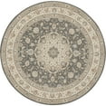 thumbnail image 1 of Nourison Living Treasures 5'10" x ROUND Grey/Ivory Persian Indoor Rug, 1 of 9