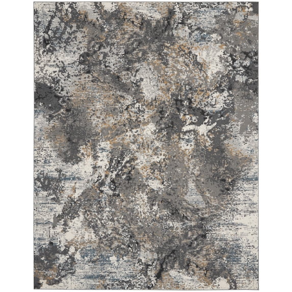 Nourison Ludlow Eclectic Grey/Multi 7'10" x 9'10" Area Rug, (8x10)