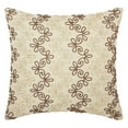 thumbnail image 1 of Nourison Luminecence Flower Stripes Decorative Throw Pillow, 16" x 16", Copper/Gold, 1 of 2