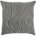 thumbnail image 1 of Nourison Luminescence Grey Decorative Throw Pillow , 18"X18", 1 of 4