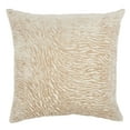 thumbnail image 1 of Nourison Luminescence Metallic Zebra Beige 20" x 20" Throw Pillow, 1 of 5
