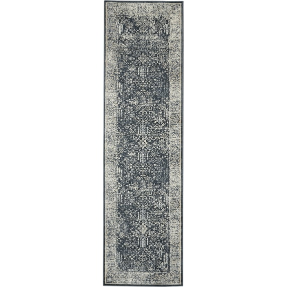 Nourison Luxe Shag Collection 5 x 7 Grey Area Rug - LXS02
