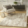 thumbnail image 1 of Nourison Luxurious Shag 4' x 6' Ivory Beige Modern Indoor Rug, 1 of 9