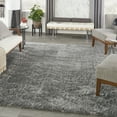 thumbnail image 1 of Nourison Luxurious Shag 7'10" x 9'10" Grey Modern & Contemporary Indoor Rug, 1 of 9