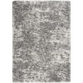 thumbnail image 1 of Nourison Luxurious Shag Contemporary Modern Charcoal Grey 4' x 6' Area Rug, (4' x 6'), 1 of 12