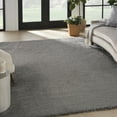 thumbnail image 1 of Nourison Luxurious Shag Grey 9' x 12' Area Rug, Solid, Plush, Bed Room, Living Room, Dining Room, Kitchen, Easy Cleaning, Non Shedding,, 1 of 9