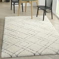 thumbnail image 1 of Nourison Luxurious Shag Modern Boho Ivory 5'3" x 7'3" Area Rug, Plush, Bedroom, Kitchen, Living Room, 1 of 8