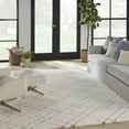 thumbnail image 1 of Nourison Luxurious Shag Modern Boho Ivory 9' x 12' Area Rug, Plush, Bedroom, Kitchen, Living Room, 1 of 8