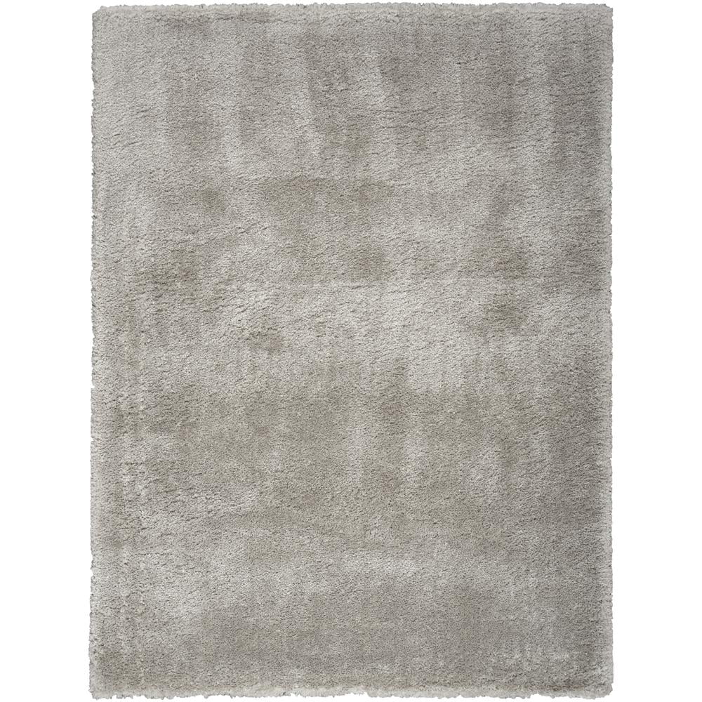 Silver 4' x 6' Rectangular Shag Area Rug