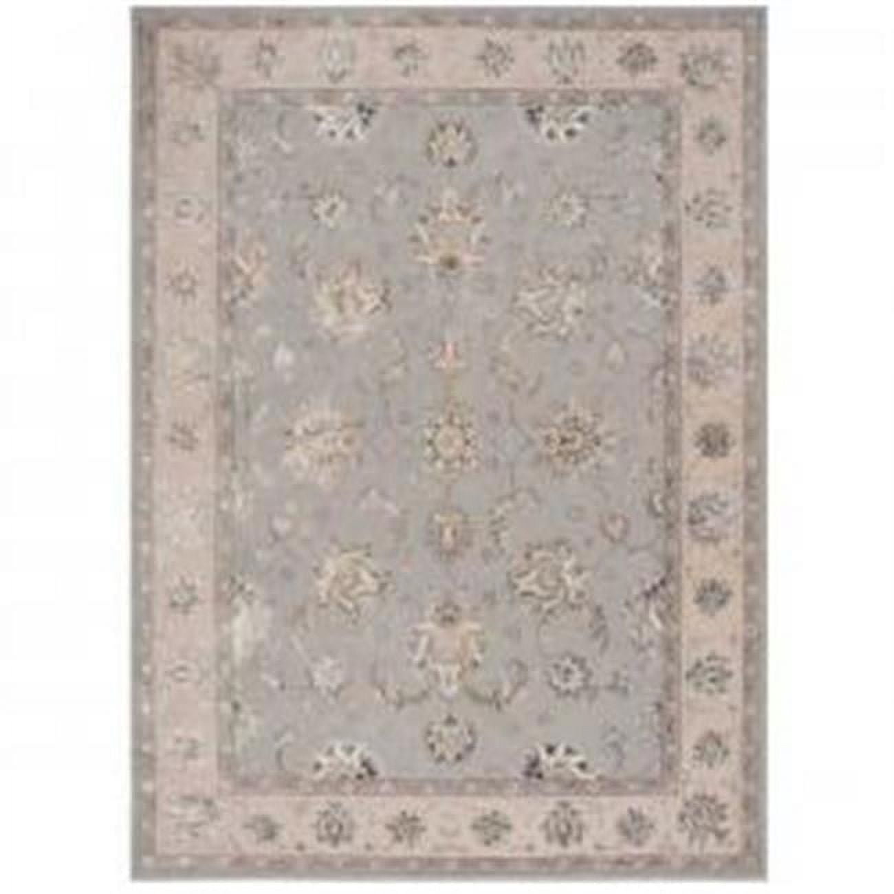 Gray Handmade Wool and Viscose 5' x 7' Tufted Area Rug
