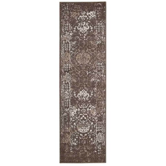 Nourison Ma05 Glistening Nights MA510 Area Rug Grey 2' 2" x 7' 6" 8' Runner Indoor,Runner Living Room,Bedroom Grey Rectangle,Runner