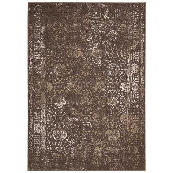 Nourison Ma05 Glistening Nights MA510 Area Rug Grey 5' 3" x 7' 6" 6' x 9' Indoor Living Room,Bedroom,Dining Room Brown Rectangle