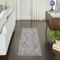 thumbnail image 1 of Nourison Machine Washable Series 1 Vintage Grey 2'2" x 8' Area Rug, (2x8), 1 of 15