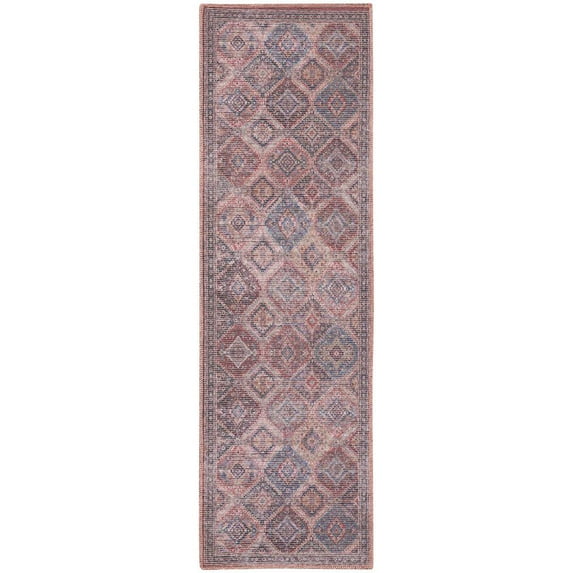 Nourison Machine Washable Series 1 Vintage Multicolor 2'2" x 10' Area Rug, (2x10)