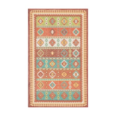 Nourison Madera Tribal Teal Green Area Rug - Walmart.com